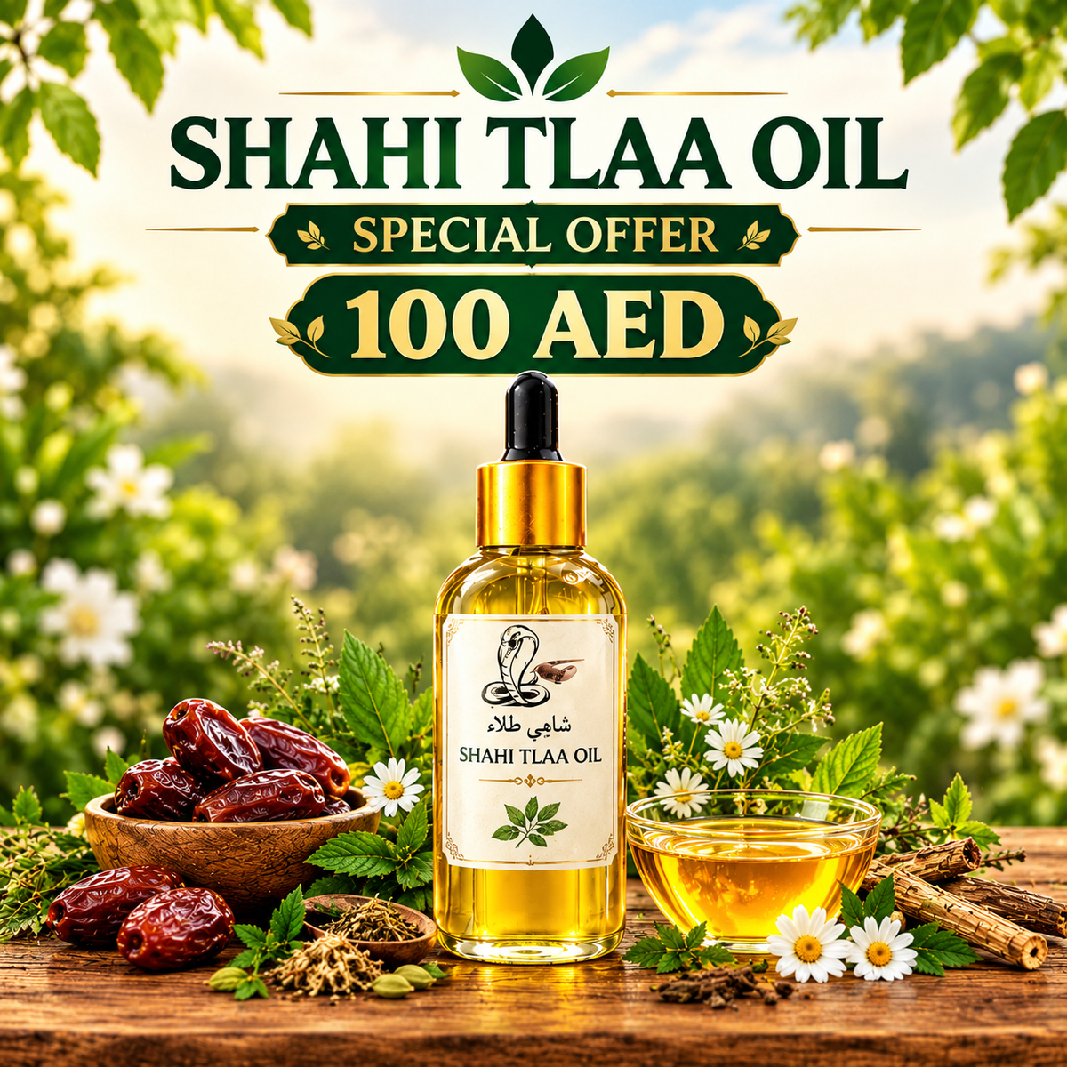 SHAHI TLAA OIL | Premium Herbal Oil – Emirati Herbals